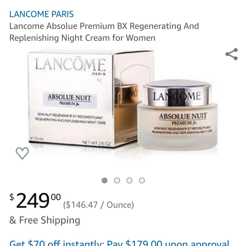 Lancome Paris absolute night premium bx